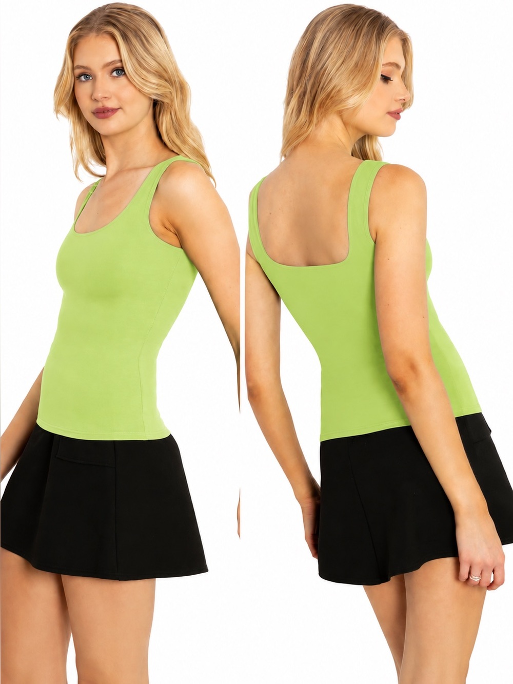Blackmilk Scoop Neck Tank Top - Lime Green NWOT